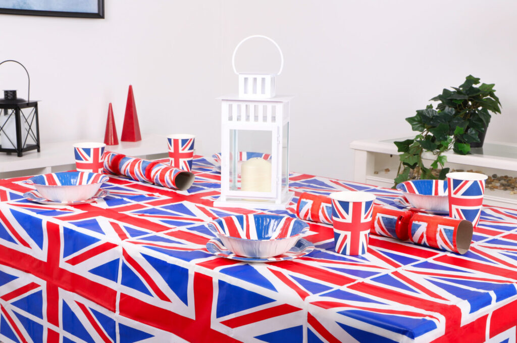 Union Jack Printed Table Cloth Cm X Cm His Majesty King