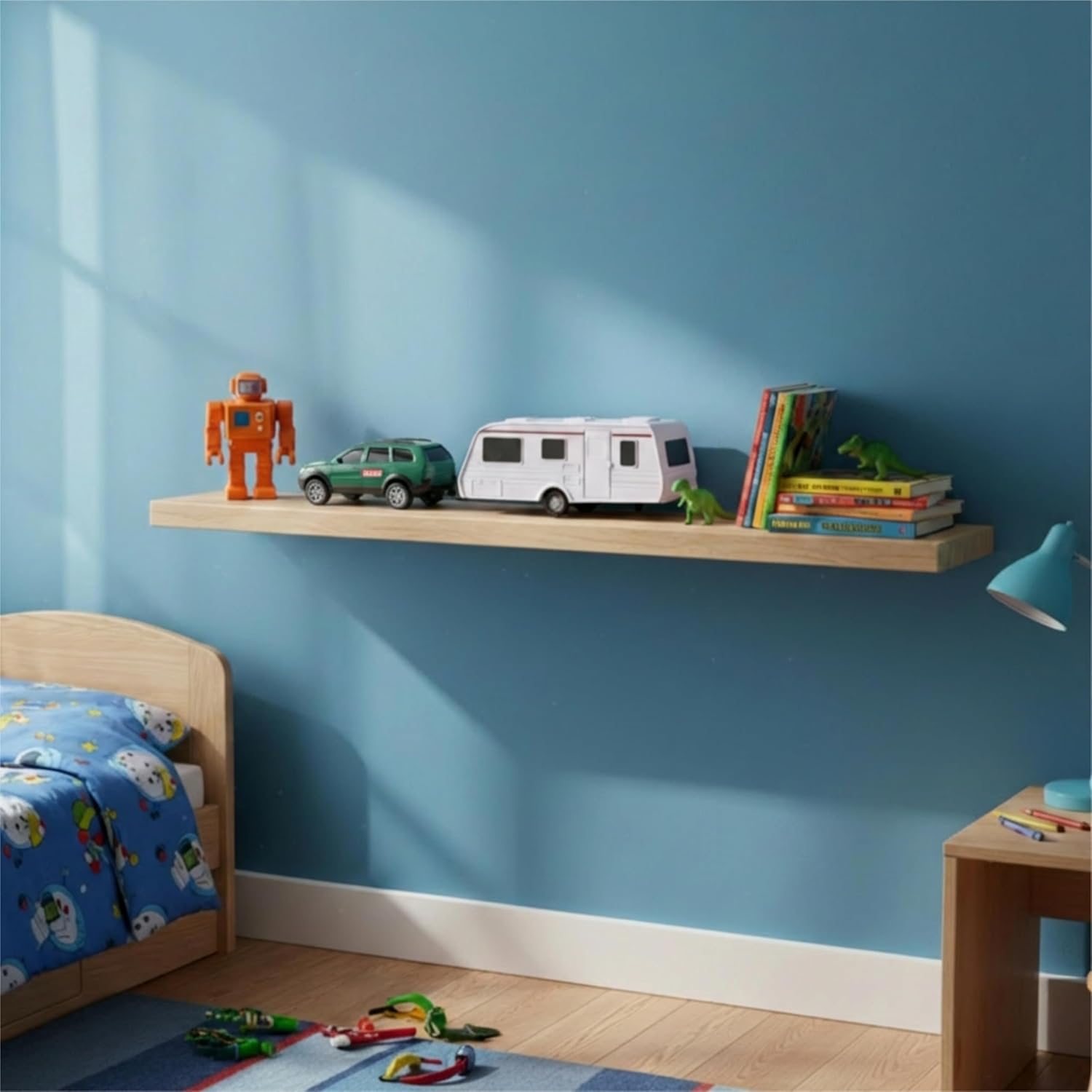 Toyland® Green Car With Detachable Caravan Set - 1:32 Scale - Free-Wheel Action SUV & Trailer Collectible Toy Vehicle for Kids - Ages 3+ - Image 6