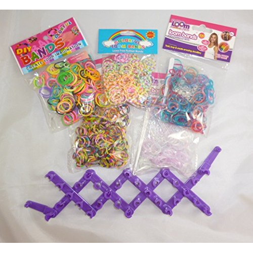 1500 Assorted Loom Bands With Adjustable Loom Board - Toyland