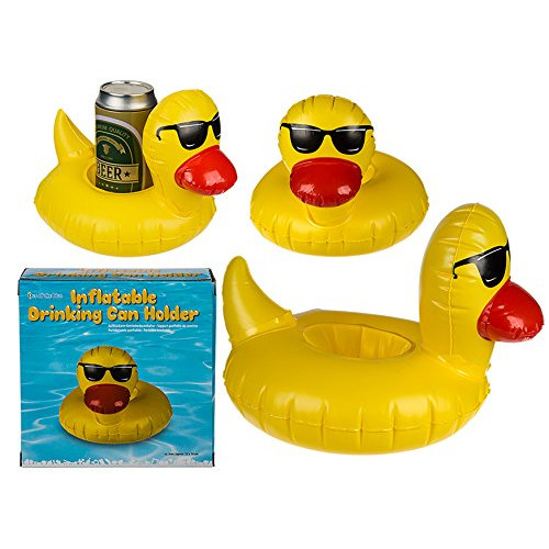 inflatable duck with sunglasses