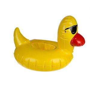 inflatable duck with sunglasses