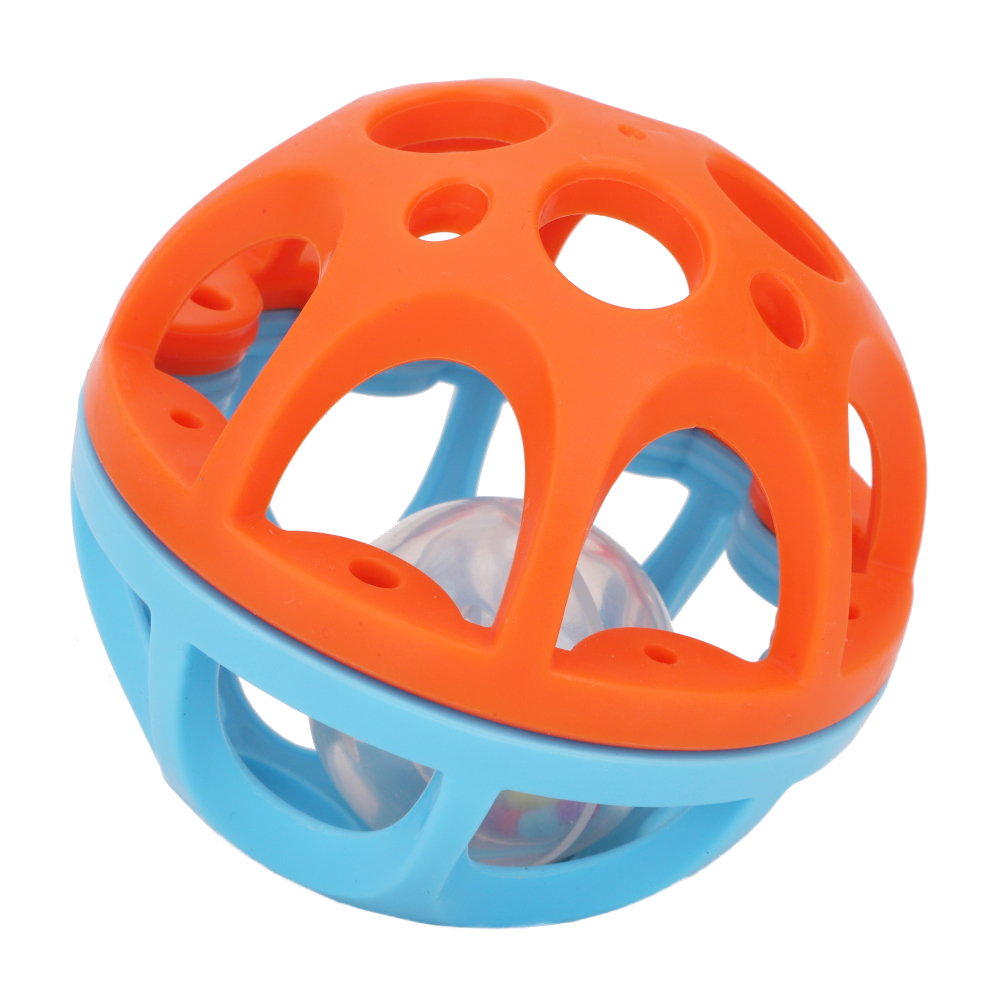 Toyland® 10.5cm Bendy n Roll Ball - Shake, Rattle & Roll - Sensory Ball - Baby Toys - 6m+
