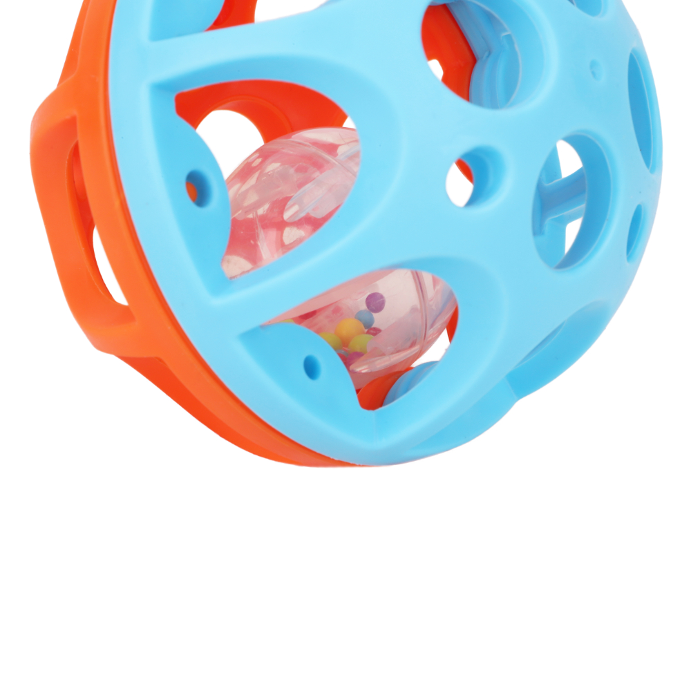 Toyland® 10.5cm Bendy n Roll Ball - Shake, Rattle & Roll - Sensory Ball - Baby Toys - 6m+ - Image 3