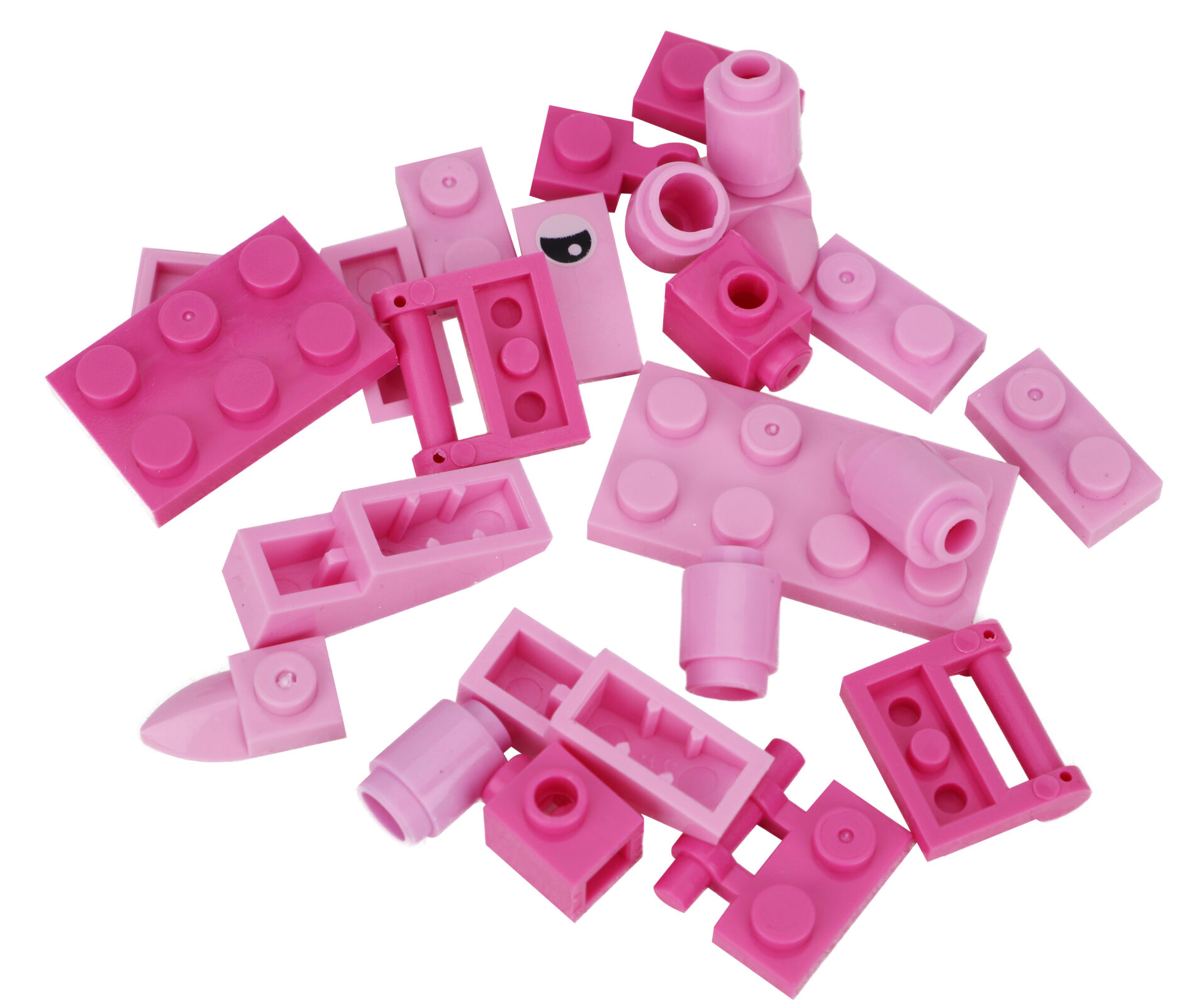 Toyland® 73 Piece Farm Animal Building Bricks - Sheep + Pig + Cow - Ages 6+ - Image 7