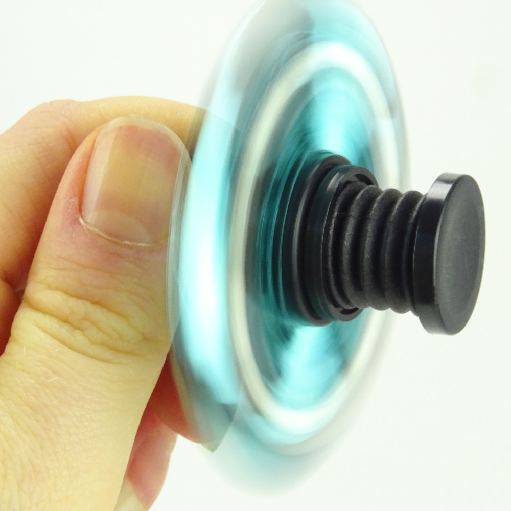 Spinnerooz Hand Spinner Novelty Toy - Fidget Spinner - 3 In 1 - Jump, Bounce, Spin - BLUE - Image 3