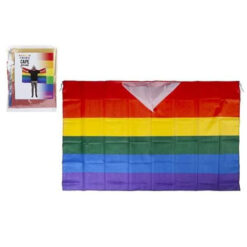 Toyland® 4 x Rainbow Pride Cape Flag With Hood - Party Accessories - LGBT