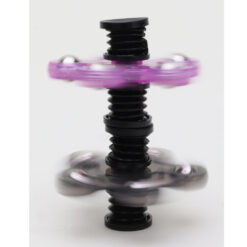 Alternative view of Spinnerooz Glitter Hand Spinner Novelty Toy - Fidget Spinner - 5 In 1 - Jump, Bounce, Spin (PURPLE)