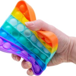 Alternative view of Toyland® Push Bubble Pop Bubble Sensory Fidget Toy (Rainbow Square)