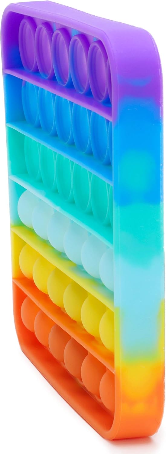 Toyland® Push Bubble Pop Bubble Sensory Fidget Toy (Rainbow Square) - Image 3