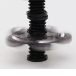 Spinnerooz Glitter Hand Spinner Novelty Toy - Fidget Spinner - 5 In 1 - Jump, Bounce, Spin (BLACK)