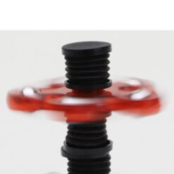 Spinnerooz Glitter Hand Spinner Novelty Toy - Fidget Spinner - 5 In 1 - Jump, Bounce, Spin - Red