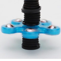 Spinnerooz Glitter Hand Spinner Novelty Toy - Fidget Spinner - 5 In 1 - Jump, Bounce, Spin - Blue