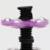 Spinnerooz Glitter Hand Spinner Novelty Toy - Fidget Spinner - 5 In 1 - Jump, Bounce, Spin (PURPLE)
