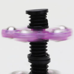 Spinnerooz Glitter Hand Spinner Novelty Toy - Fidget Spinner - 5 In 1 - Jump, Bounce, Spin (PURPLE)