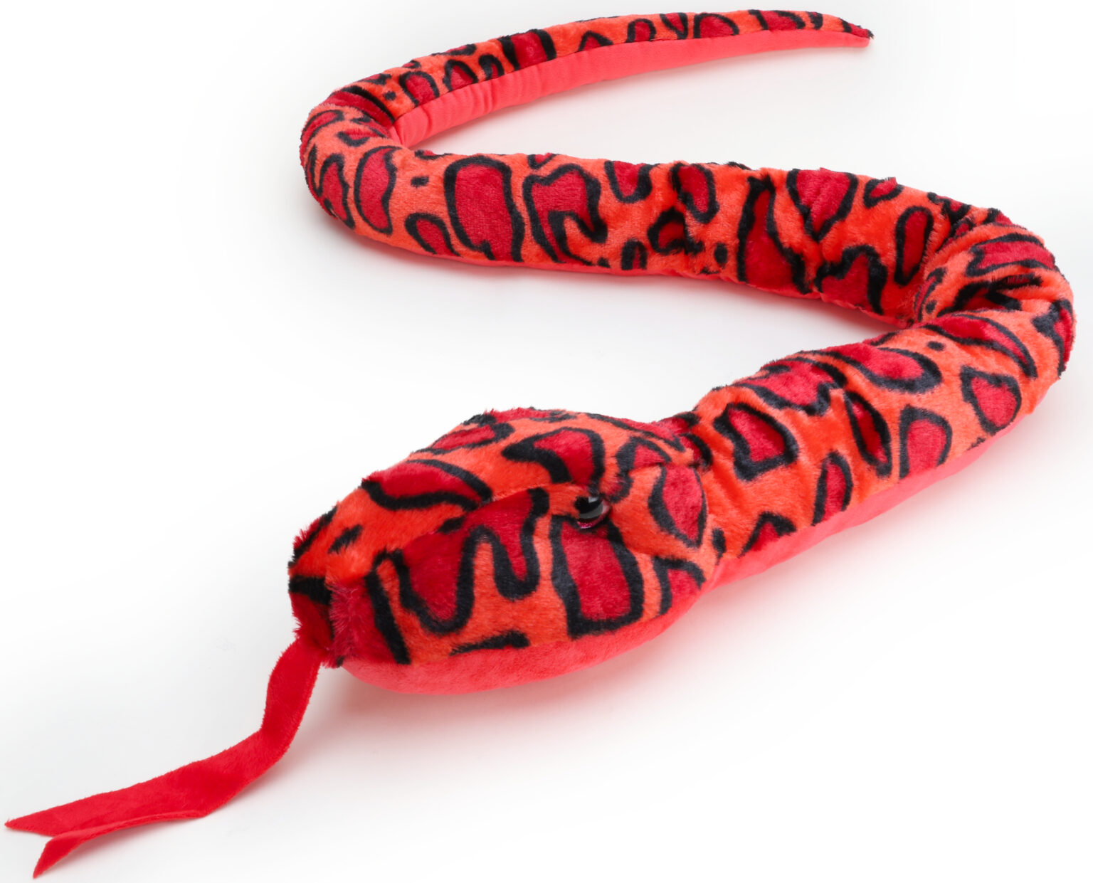 Giant Plush Snake - 180cm - Childrens Soft Toys (Red) - Toyland