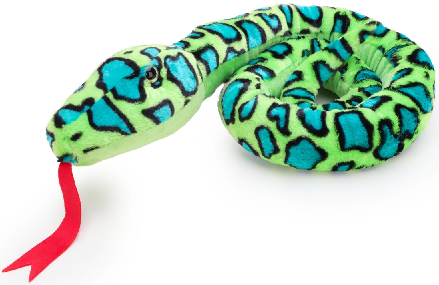 Giant Plush Snake - 180cm - Childrens Soft Toys (GREEN) - Toyland