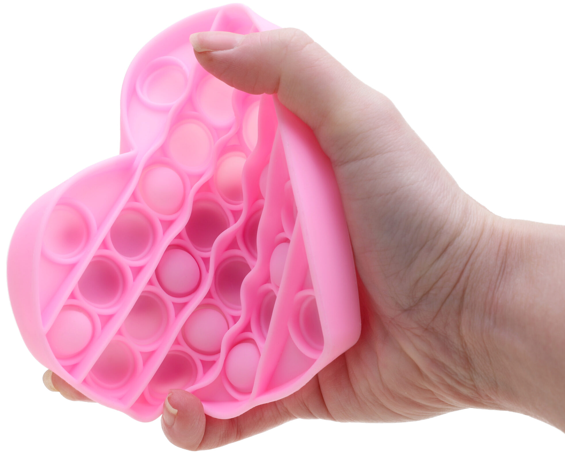 Toyland® Pack Of 2 - Push Bubble Pop Bubble Sensory Fidget Toy - Lots To Choose From (Rainbow Square & Pink Heart) - Image 10