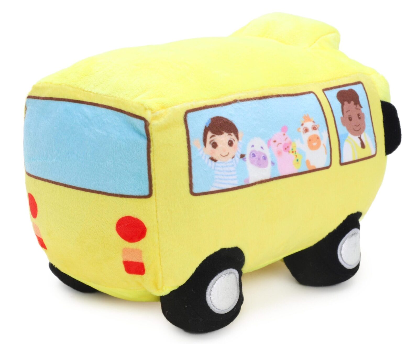 23cm Yellow School Bus Soft Plush Toy - Toy Vehicles - Toyland