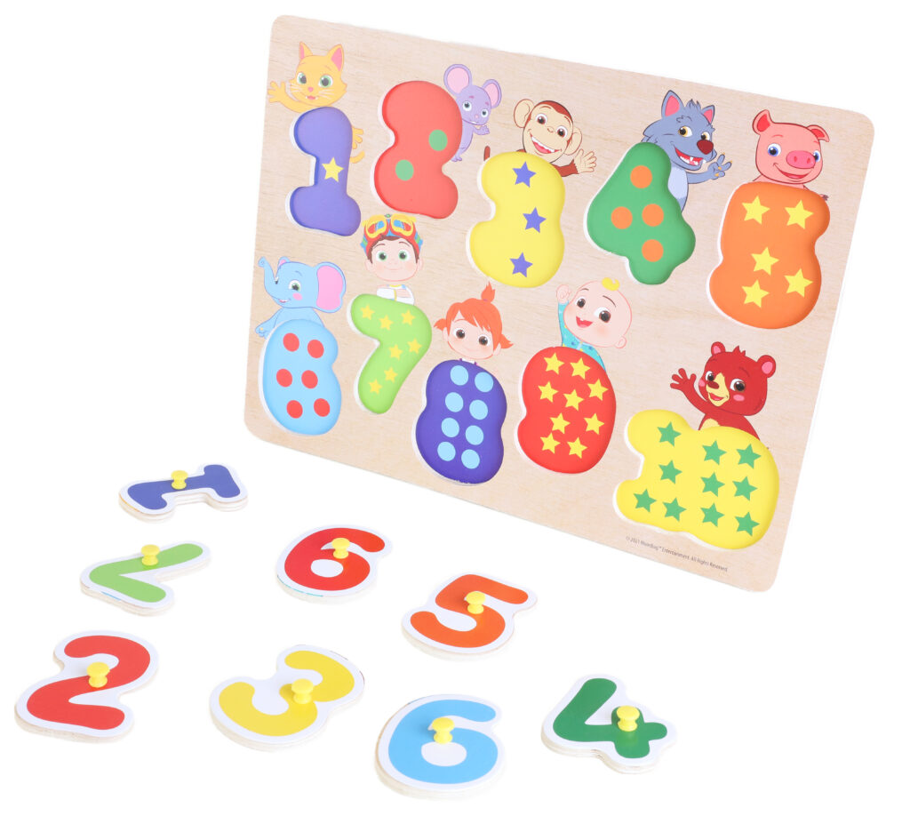 CoComelon Educational Puzzle Stacking Cubes - View #8