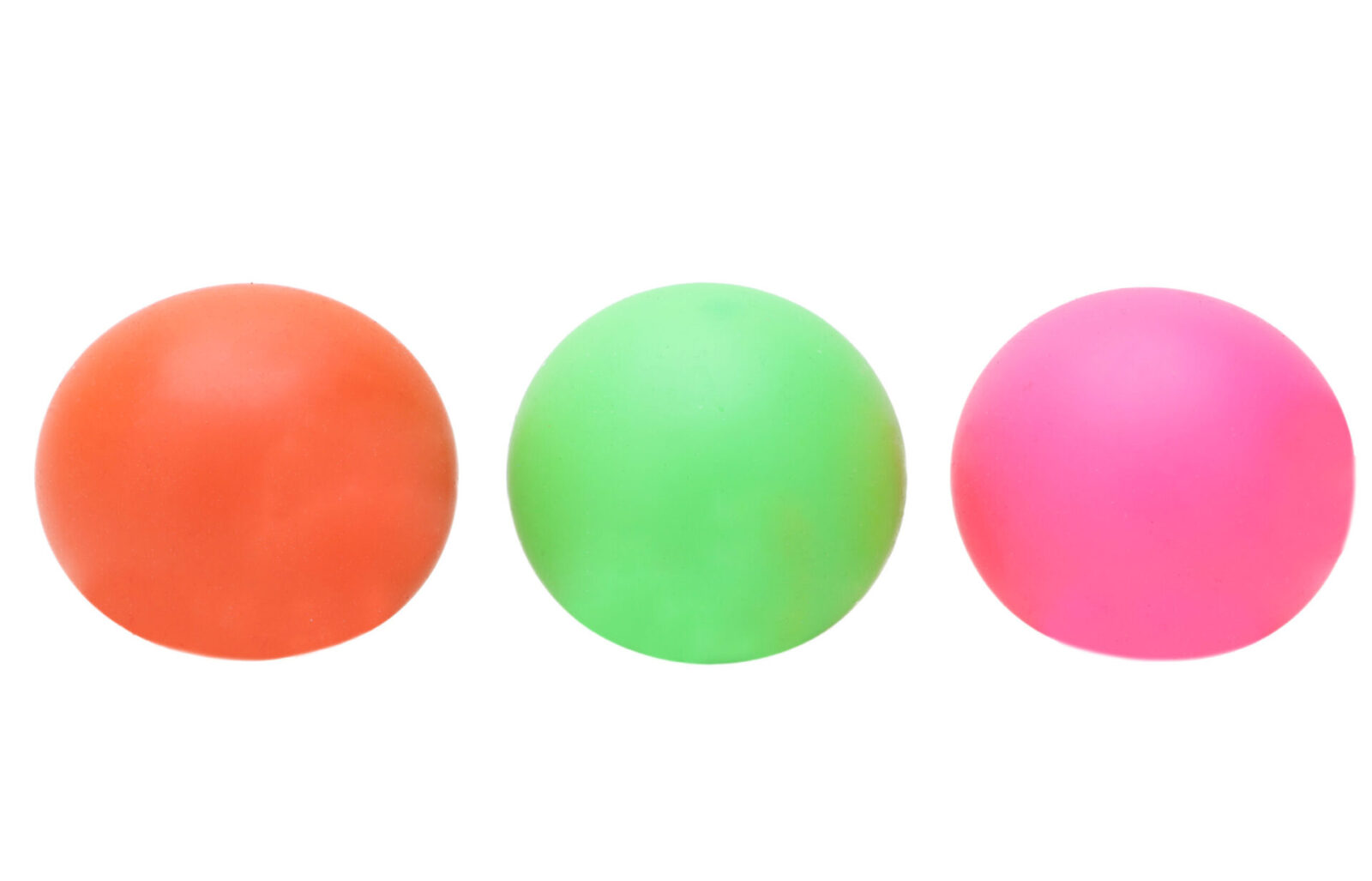 Pack of 3 Squeezy Neon Goo Balls - Stress Ball - Toyland