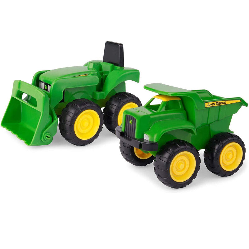 35874 John Deere Mini Sandbox Diggers and Dumpers Toys Truck Set - Toyland