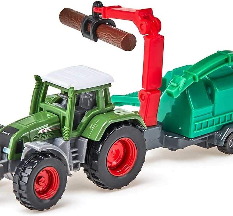 siku 1675, Tractor with Wood Chipper, Forestry, Metal/Plastic, Green ...