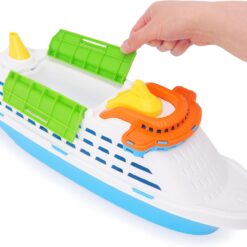 Alternative view of Toyland® 41cm (16") Colourful Cruise Ship With Moveable Doors and Wheels - Kids Floating Water Toy - Pool & Bathtime Toys - Ages 3+