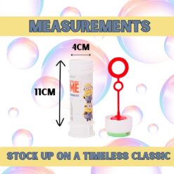 Alternative view of Toyland® Pack of 12 Minion Bubbles With Wands, 60ml Solution & Novelty Maze Lid - Pocket Money & Party Bag Toys