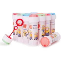 Toyland® Pack of 12 Bubble Tubs With Wands, 60ml Solution & Novelty Maze Lid - Pocket Money & Party Bag Toys (Minions)