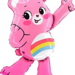 Toyland® 75cm (29") Cheer Bear Foil Balloon - Care Bears Shaped Character Balloons