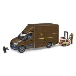 Mercedes-Benz Sprinter UPS Delivery Van with Driver and Accessories