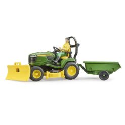JOHN DEERE LAWN TRACTOR WITH TRAILER