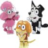 Toyland® Pack Of 3 Bluey Foil Balloons - 35" Mackenzie, 36" Coco & 31" Indy - Kids Party Decorations