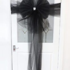 Toyland® DIY Decorative Door Bow With Diamante Decoration - Wedding/Parties/Christmas (Black)