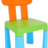 Toyland® 62cm (24") Kids Bright Orange & Blue Plastic Chair - Perfect Addition To Any Playroom, Bedroom, Or Classroom - Children's Furniture -  Table & Chair Sets - Age 2+