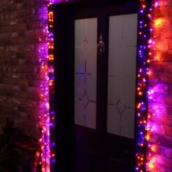 Toyland® 500 6M/20FT Orange/Purple LED Cluster Lights with 8 Function Controller – Indoor/Outdoor – Energy Efficient A++ – Christmas Lights