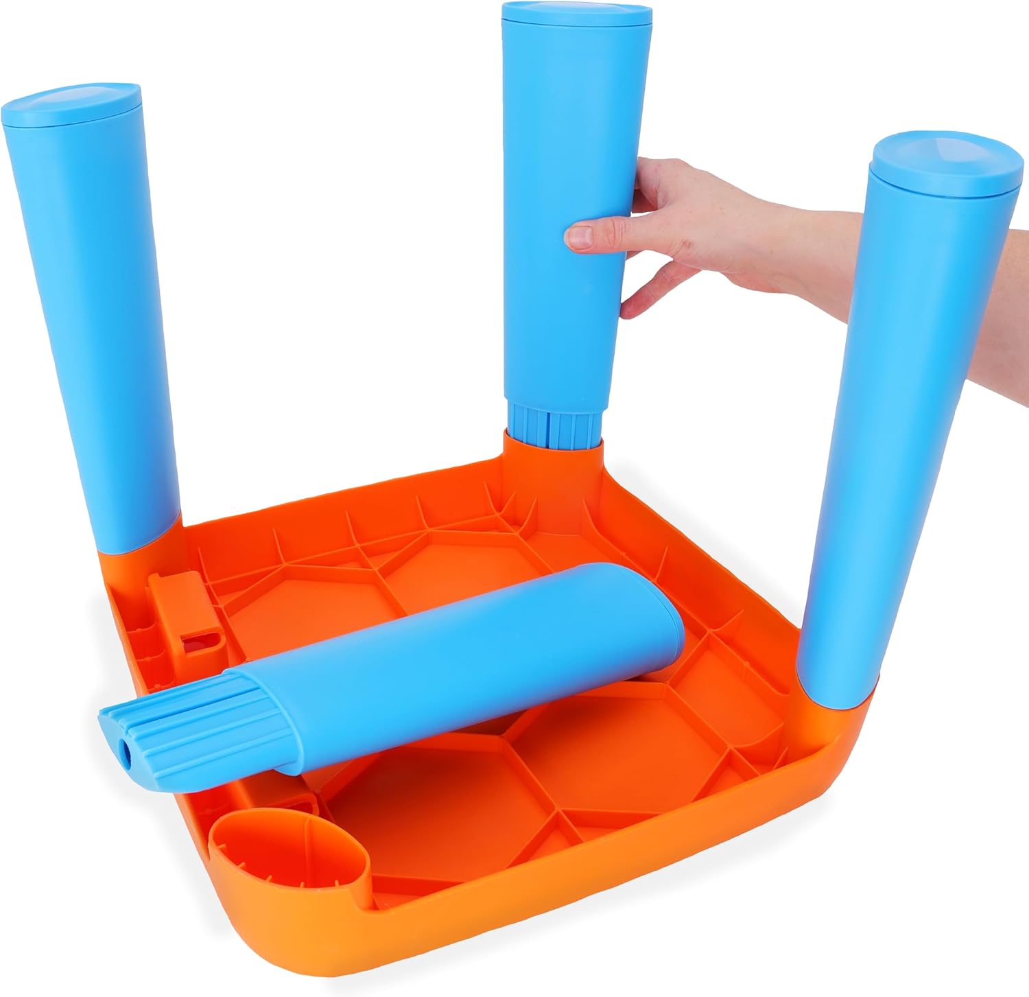 Toyland® 62cm (24") Kids Durable Plastic Chair - Orange, Blue & Green Children's Seat - Indoor & Outdoor Seating for Playroom, Bedroom or Garden - Suitable for Ages 2+ - Image 2