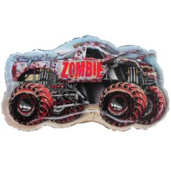 Toyland® 80cm (32") Monster Jam " Zombie " Foil Balloon - Monster Truck Shaped Character Balloons
