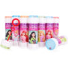 Pack of 12 Princess Bubbles With Wands, 60ml Solution & Novelty Maze Lid - Pocket Money & Party Bag Toys