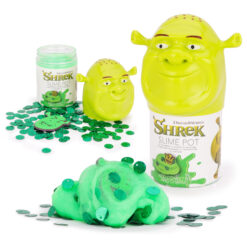 Toyland® 13cm (5") Shrek Slime Pot - Includes Green Slime, Confetti & Character Charm Accessory - Sensory Activity Toy For Kids