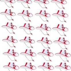 Toyland® Pack of 24 - St George's England Cowboy Hats - Euro & World Cup Celebrations - England Sports Tournamemts - English Party Decorations