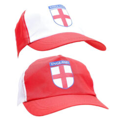 Toyland® England Baseball Cap - England Supporters Headwear - Euros & World Cup Fan Essential Red