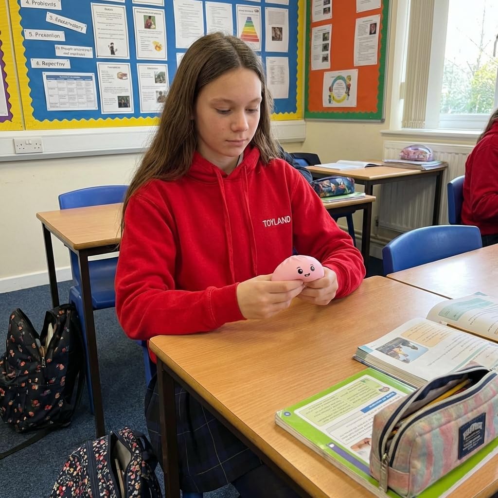 Toyland® Squishy Bao Dumpling Sensory Toy With Plastic Steamer Box - Fidget Toy for Kids - 3 Designs Available, 1 Chosen At Random - Ages 3+ - Image 2