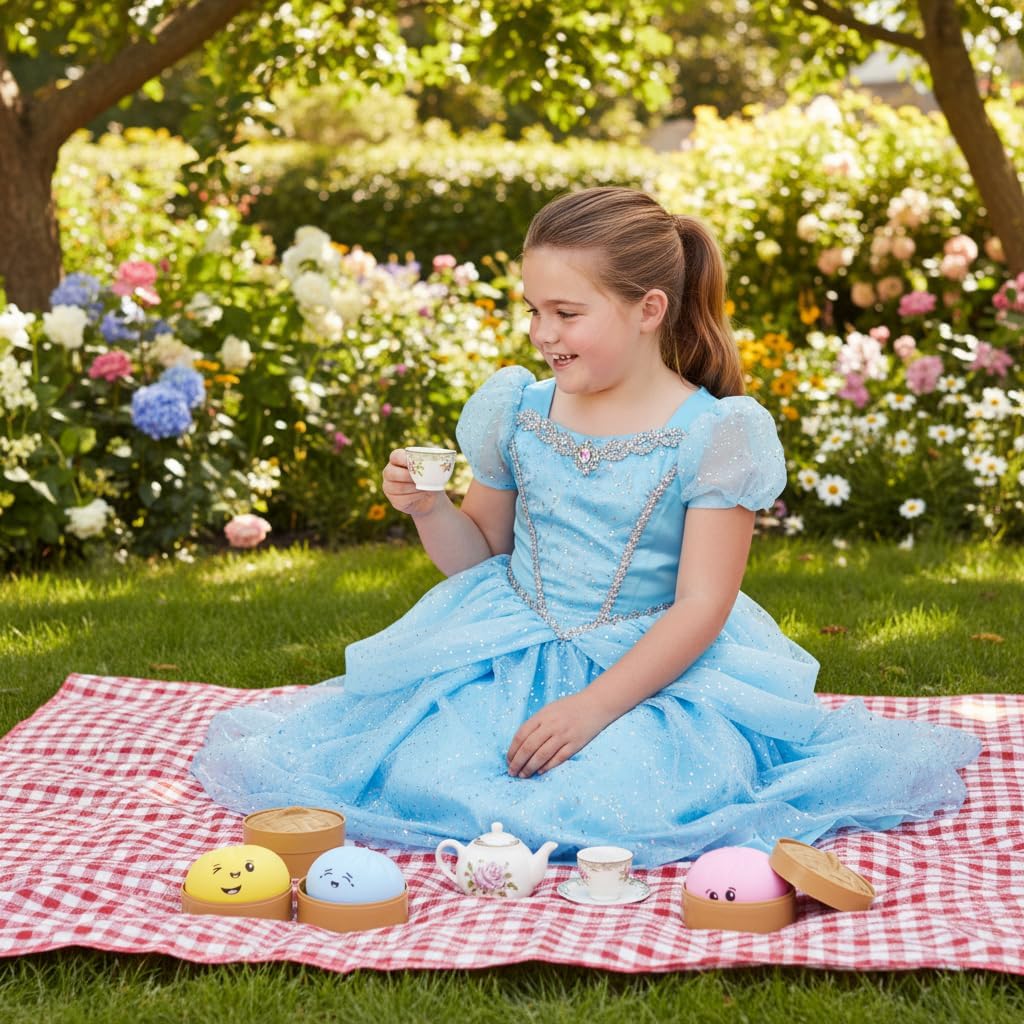 Toyland® Squishy Bao Dumpling Sensory Toy With Plastic Steamer Box - Fidget Toy for Kids - 3 Designs Available, 1 Chosen At Random - Ages 3+ - Image 7