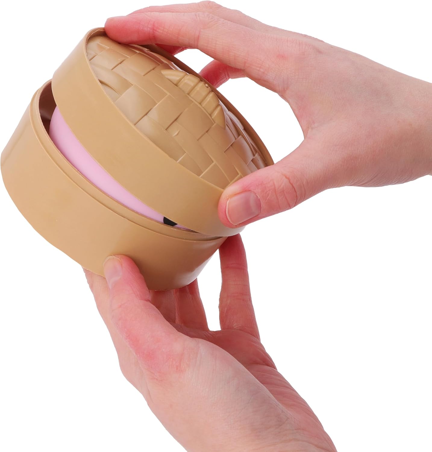 Toyland® Squishy Bao Dumpling Sensory Toy With Plastic Steamer Box - Fidget Toy for Kids - 3 Designs Available, 1 Chosen At Random - Ages 3+ - Image 9