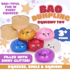 Alternative view of Toyland® Mystery Shiny Squishy Bao Dumpling Sensory Fidget Toy with Plastic Steamer Box - Squeeze Toys for Kids - Ages 3+
