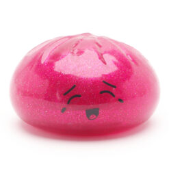 Alternative view of Toyland® Shiny Hot Pink Squishy Bao Dumpling Sensory Fidget Toy with Plastic Steamer Box - Squeeze Toys for Kids - Ages 3+