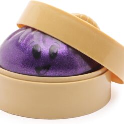 Alternative view of Toyland® Shiny Purple Squishy Bao Dumpling Sensory Fidget Toy with Plastic Steamer Box - Squeeze Toys for Kids - Ages 3+