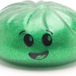 Alternative view of Toyland® Shiny Green Squishy Bao Dumpling Sensory Fidget Toy with Plastic Steamer Box - Squeeze Toys for Kids - Ages 3+