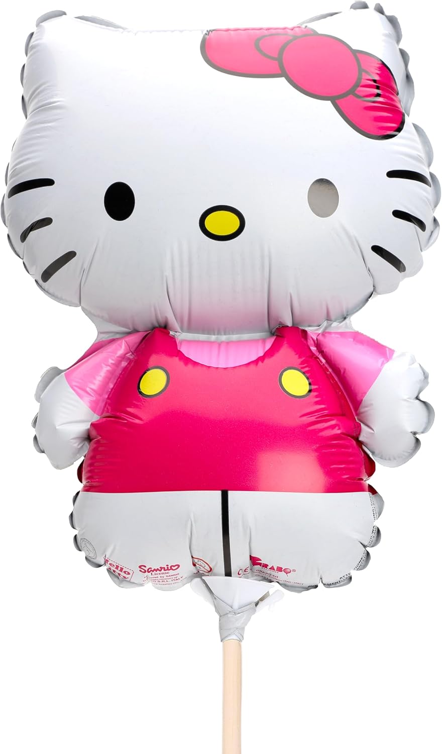 Toyland® Pack Of 20 - Hello Kitty Mini Foil Character Balloons - Sticks And Cups Included - Birthday Party Decorations - Image 3